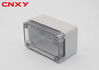Caja plástica del ABS pequeña con la caja de conexiones eléctrica al aire libre 110*80*70 milímetro de la PC de la cubierta de la caja de conexiones transparente de la prenda impermeable